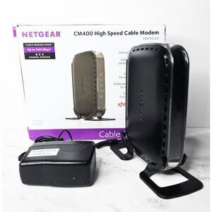 NETGEAR CM400 High Speed Cable Modem with Power Adapter in Box FREE SHIPPING